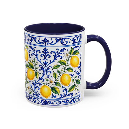 Little Italy Amalfi Blue & Lemon 11oz Mug