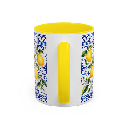 Little Italy Amalfi Blue & Lemon 11oz Mug