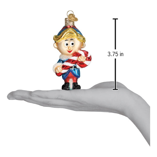 Hermey The Elf Blown Glass Ornament