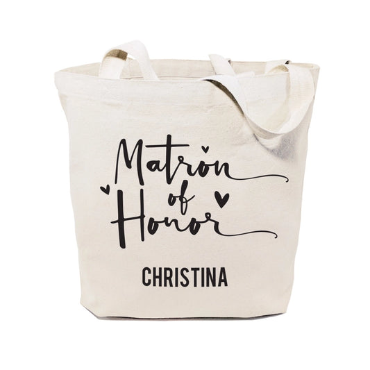 Matron of Honor Personalized Canvas Tote Bag
