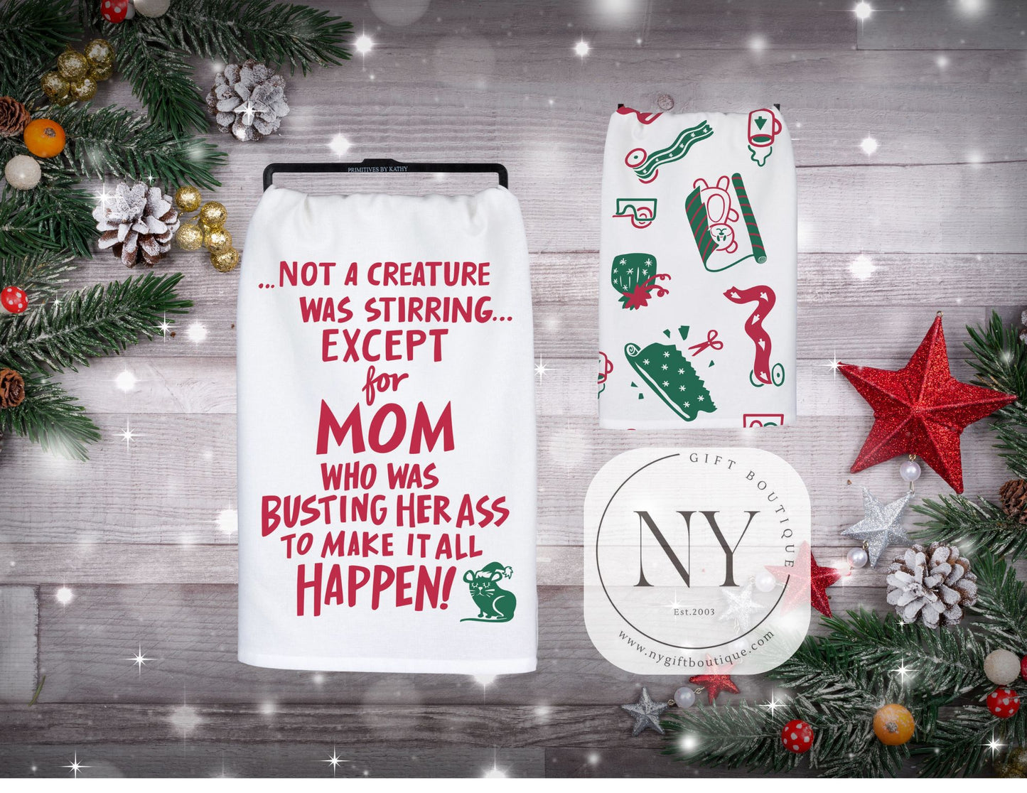 Not a Creature Was Stirring Except Mom Gift Set