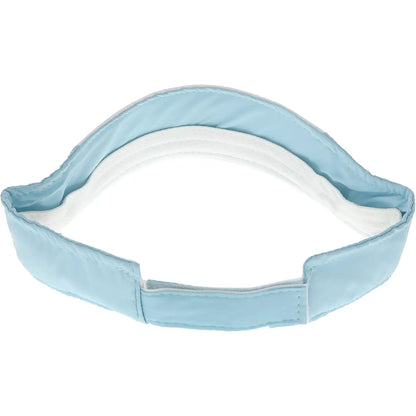 Queen of the Green - Light Teal & White Adjustable Visor