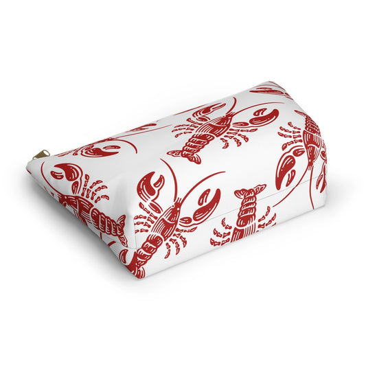 Red Lobster White Accessory Bag
