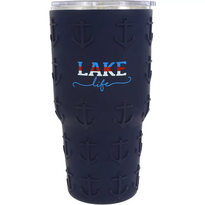 Lake Life - 30 oz Travel Tumbler with 3D Silicone Wrap