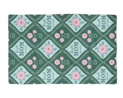 Best Mom Ever Waffle Weave Towel