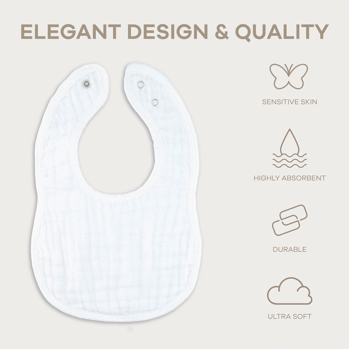 Comfy Cubs Muslin Cotton Baby Bibs