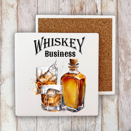 Whiskey Business Stone Coaster