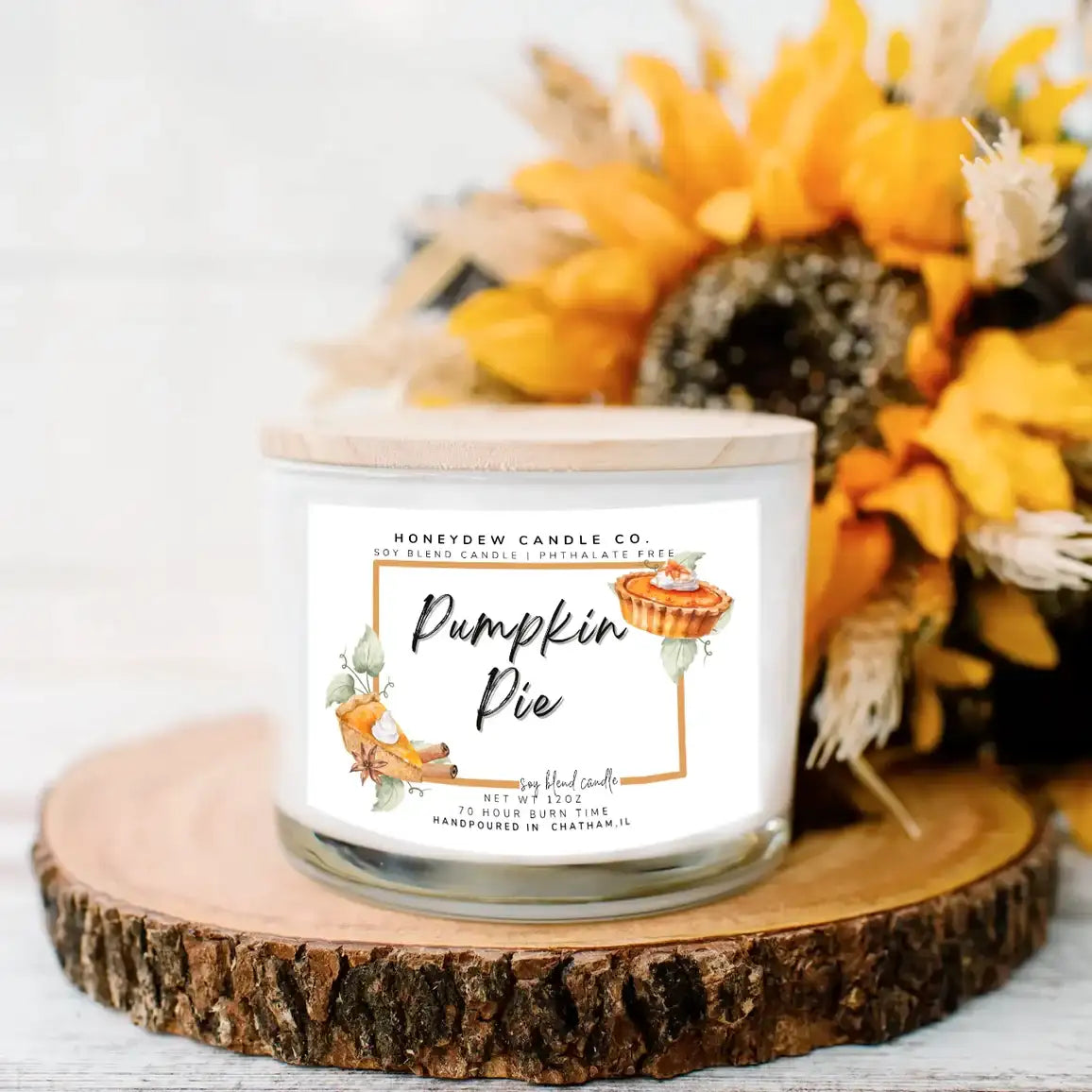 3 Wick Candle 12oz - Pumpkin Pie