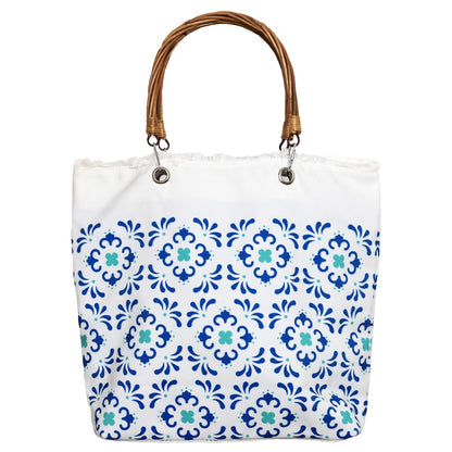 Mediterranean Tile Print- Tote Bag