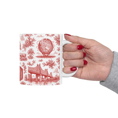 Queens Toile De Jouy Chinoiserie Ceramic Mug