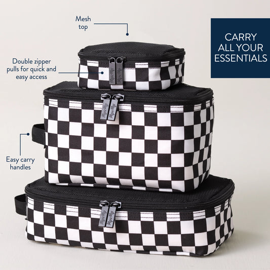 Itzy Ritzy Checkerboard Pack Like A Boss™ Packing Cubes - NY Gift Boutique