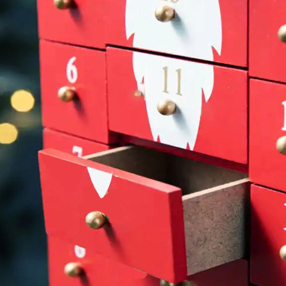 Nutcracker Soldier Christmas Countdown Calendar Box