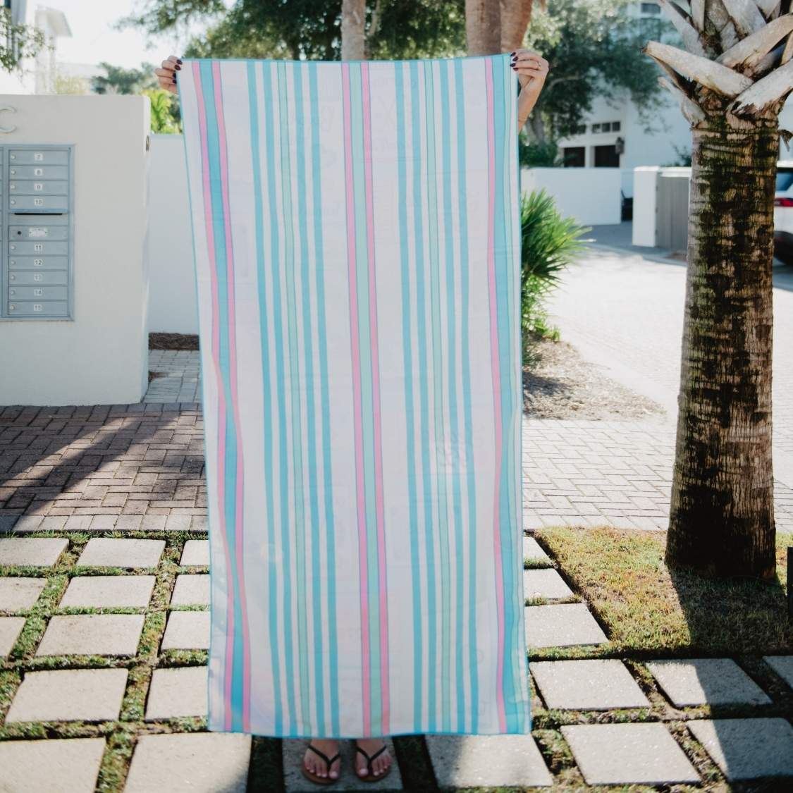 Traveling Matchbook Cover Reversible Beach Towel