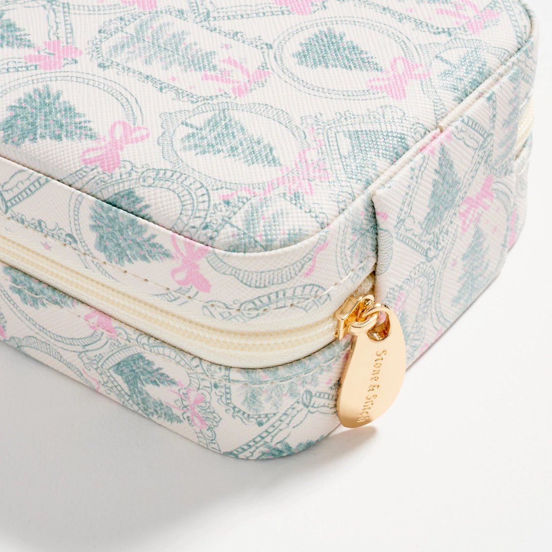 Christmas Tree Travel Jewelry Box with Mirror