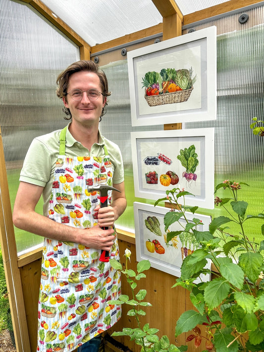 Vegetable Pattern Apron - NY Gift Boutique