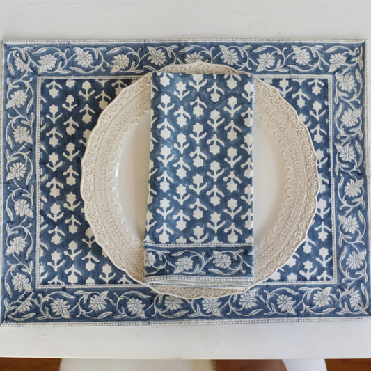 Charlotte Indigo -Placemat Set of 4
