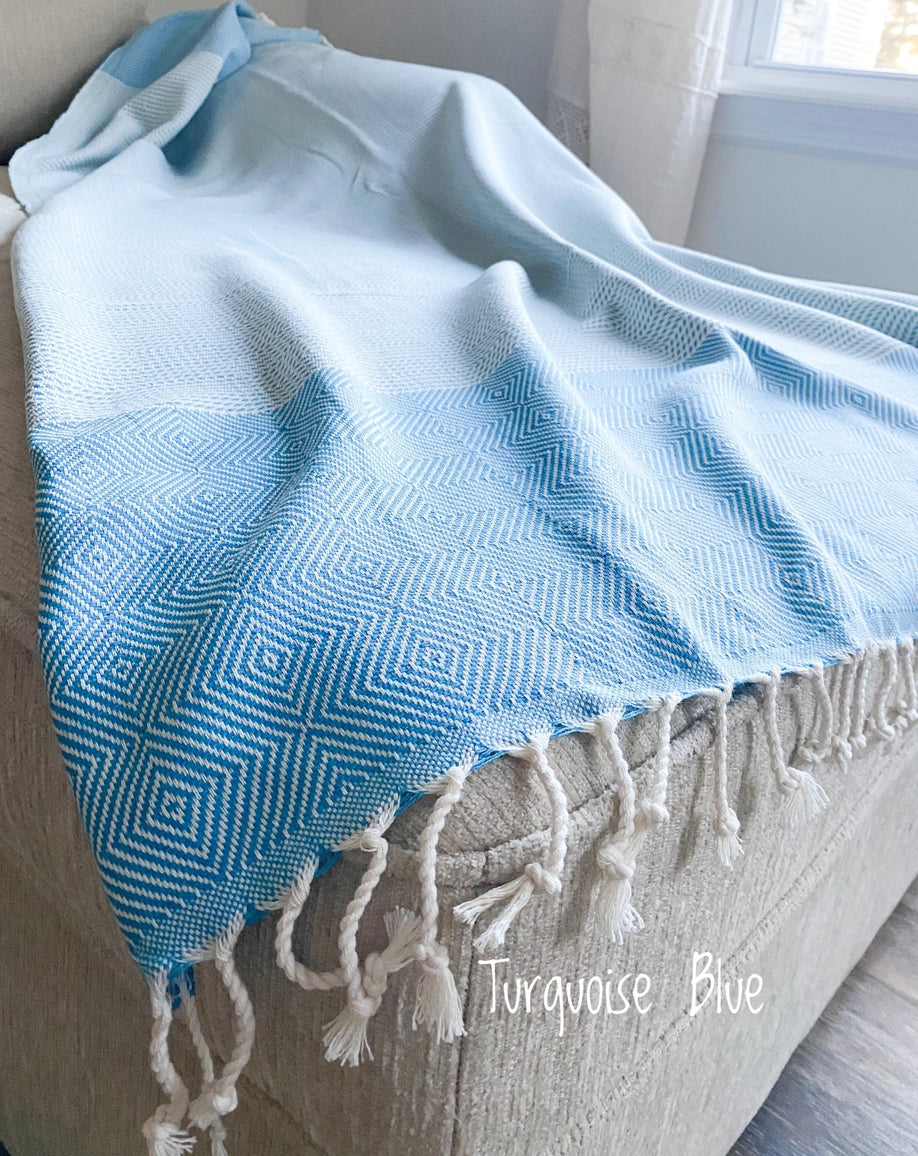 Thick Turkish Cotton Towel / Picnic Blanket - NY Gift Boutique