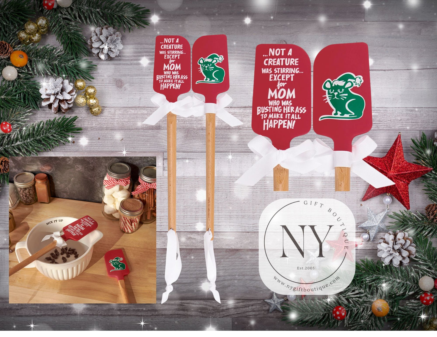 Not a Creature Was Stirring Except Mom Gift Set