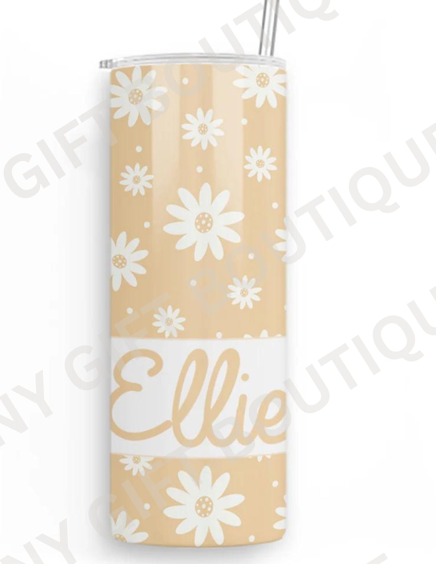 Meadow Yellow Daisy Personalized Tumbler