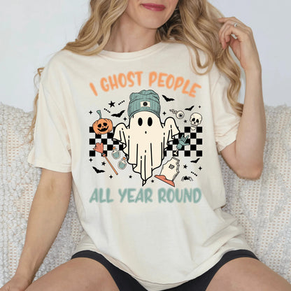 Ghost People All Year Halloween Shirts