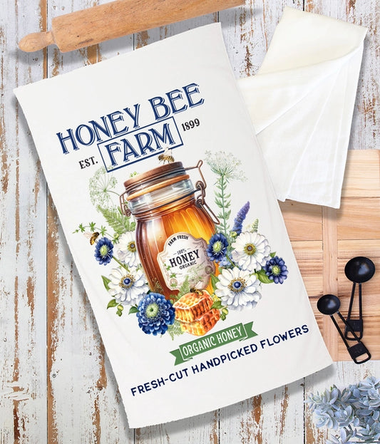 Modern Farmhouse Honey Bee Farm Terry Towel