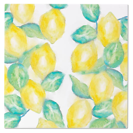 Lemon Verbena 8" Square Ceramic Trivet
