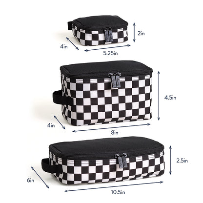 Itzy Ritzy Checkerboard Pack Like A Boss™ Packing Cubes - NY Gift Boutique