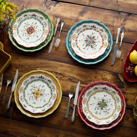 Provence Salad Plate 9in 4 Asst. set of 12