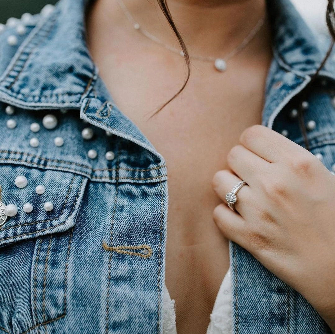 Classic Pearl Studded Jacket - NY Gift Boutique