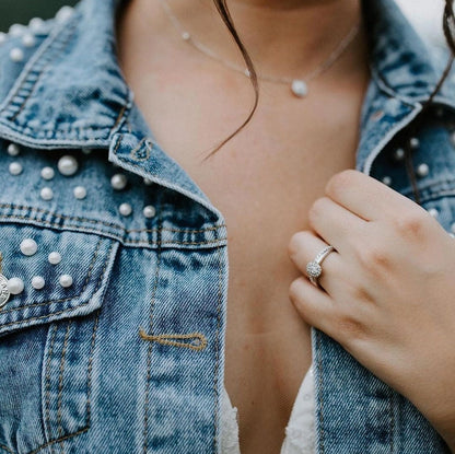 Classic Pearl Studded Jacket - NY Gift Boutique
