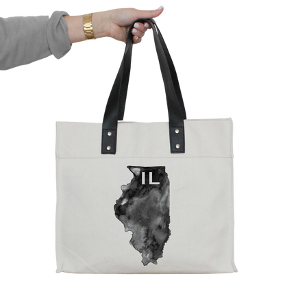 Custom State Watercolor Market Tote