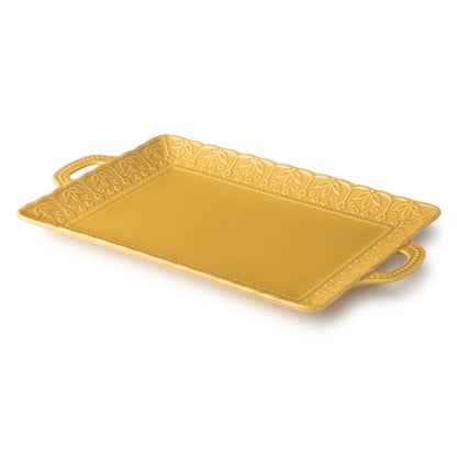 Provence Embossed Rectagular Platter W/Handles 17in X 12.5in