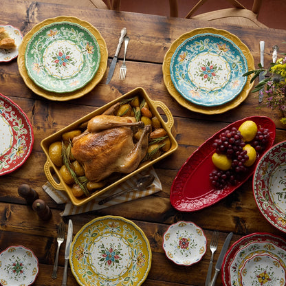 Provence Embossed Fish Platter 19in X 8.75in