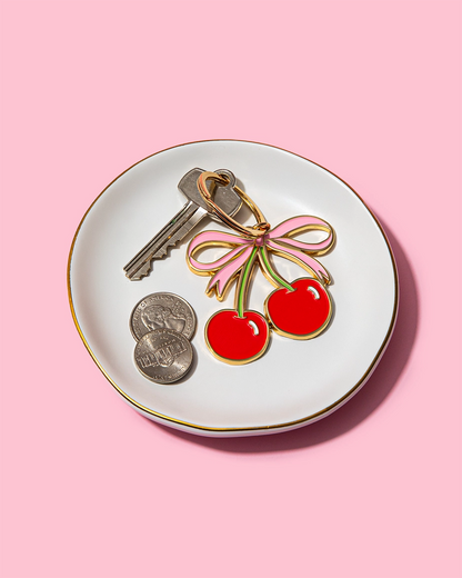 Cherries Enamel Keychain Bag Charm - NY Gift Boutique
