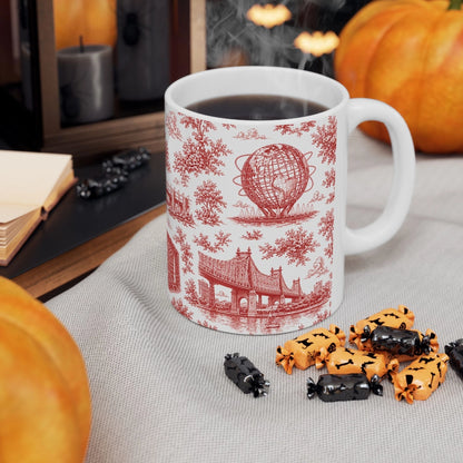 Queens Toile De Jouy Chinoiserie Ceramic Mug