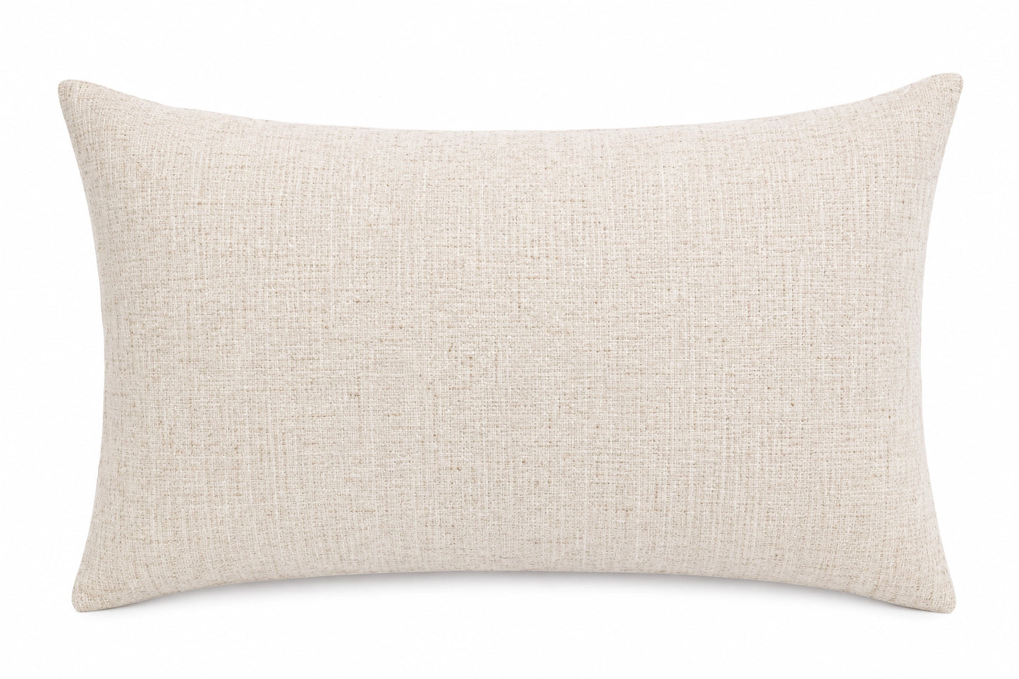 Embroidered Pine Branch & Red Bow Throw Pillow