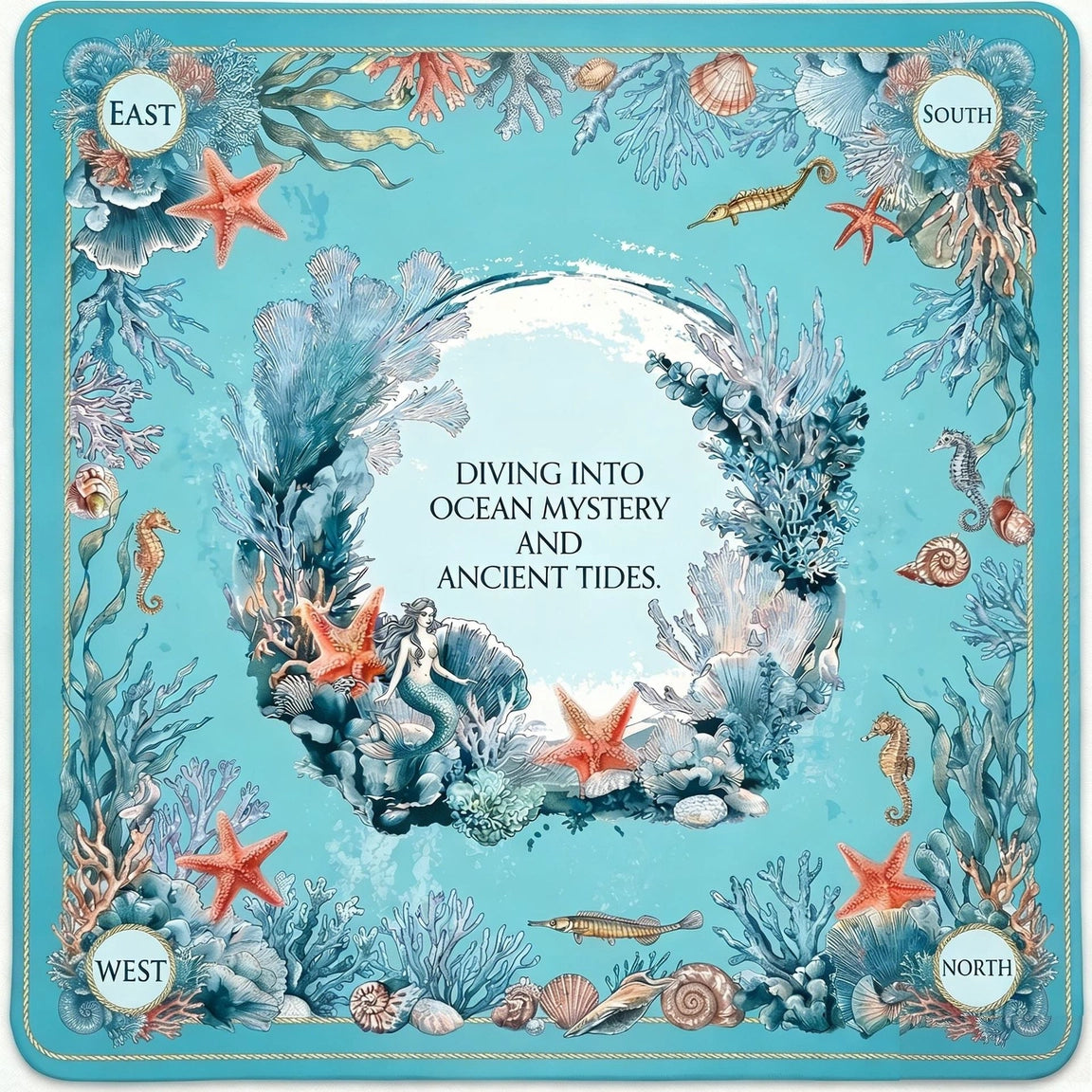Blue Ocean Acrylic American Mahjong Set - NY Gift Boutique