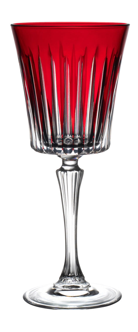 Onyx Red Wine Glass Ruby, 10 oz. Set of 6 -By Barski