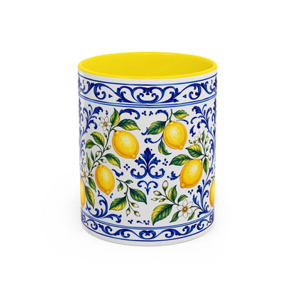 Little Italy Amalfi Blue & Lemon 11oz Mug