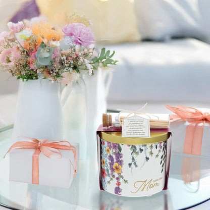 Love You Mom - 14oz 100% Soy Wax Candle with Matches -Vanilla - NY Gift Boutique