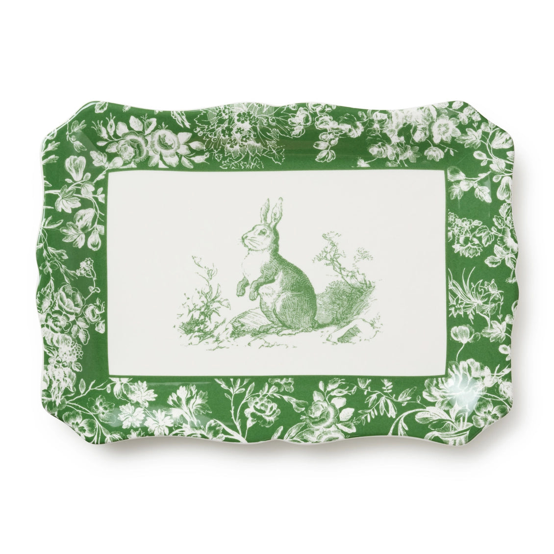 Le Jardin Rectangular Platter 14in X 10in