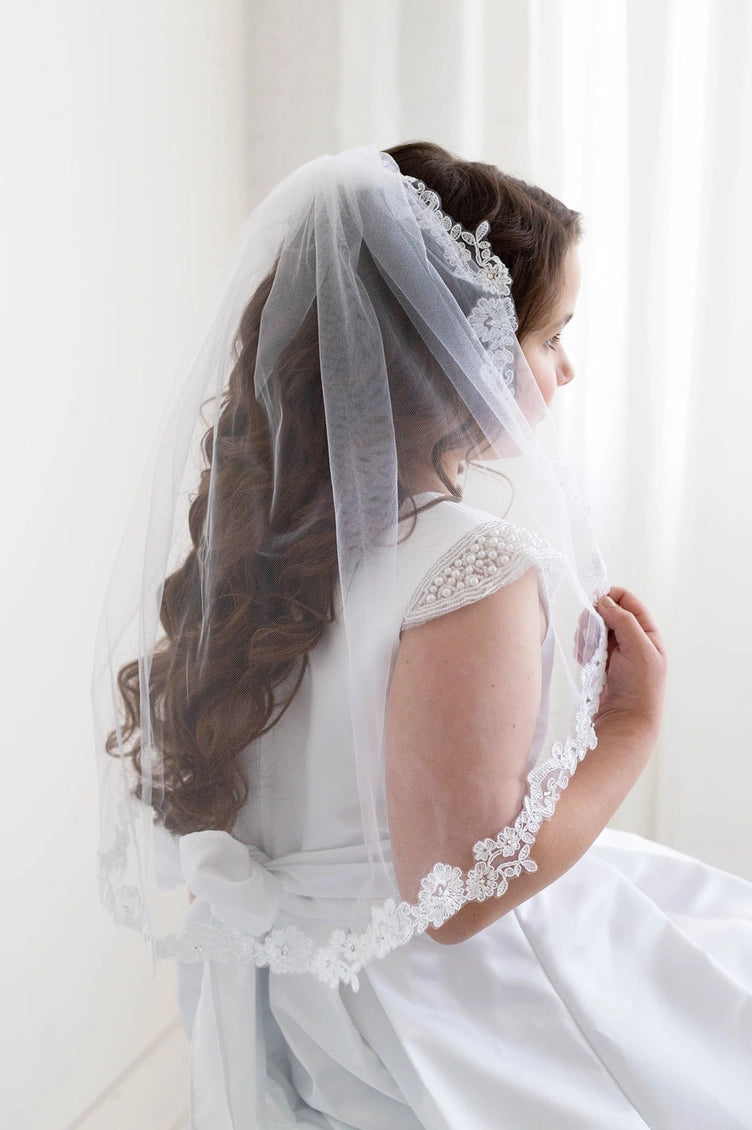 Lace Edge Communion Veil