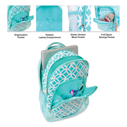 Diamond Pattern Backpack
