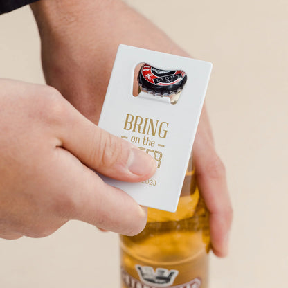 Custom Metal Credit Card Bottle Opener - Trendy Sayings - NY Gift Boutique