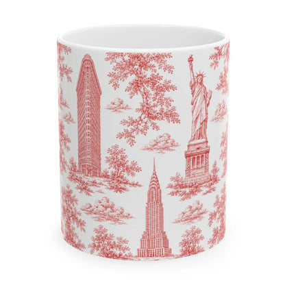 Manhattan Toile De Jouy Chinoiserie Ceramic Mug