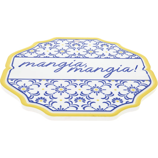 Mangia, Mangia! - 8.25" Ceramic Trivet