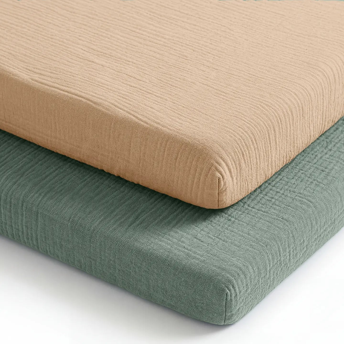 Comfy Cubs Muslin Bassinet Sheet, 2-Pack 100% Soft Cotton