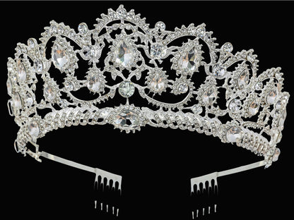 Regal Crystal Bridal Crown - NY Gift Boutique