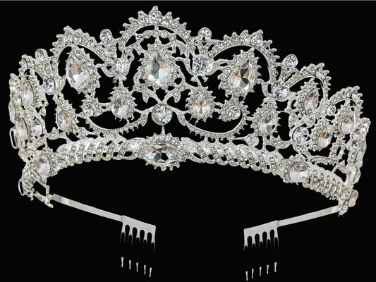 Regal Crystal Bridal Crown - NY Gift Boutique
