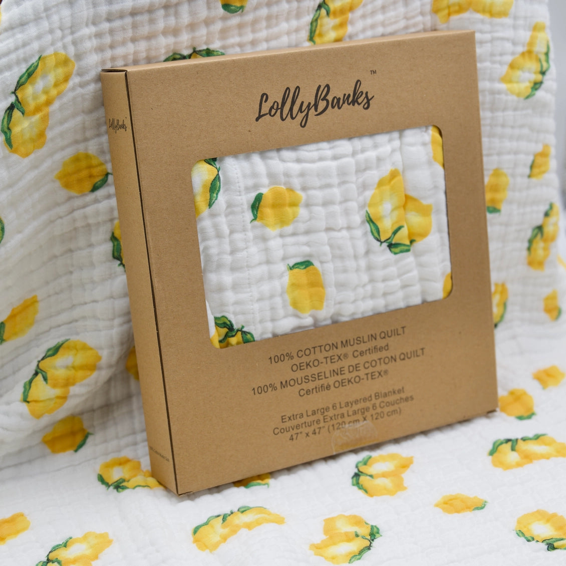 Main Squeeze Baby Todller Muslin Blanket